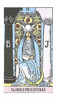 Tarotkaart De Hogepriesteres